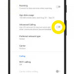 Google Pixel 3 Settings Network and Internet Mobile Network Advanced Calling