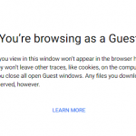 enable guest browsing in Google chrome