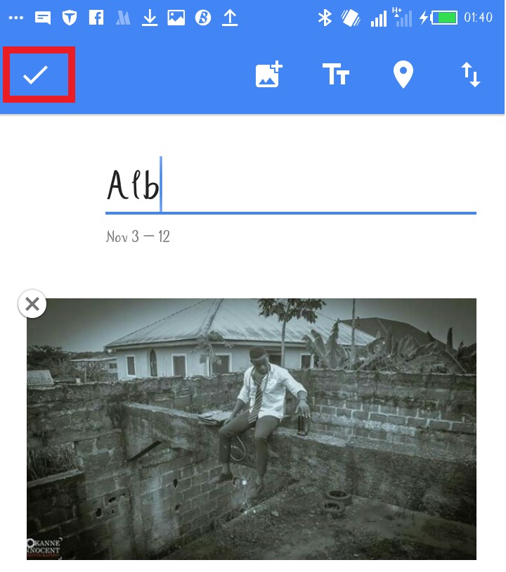 create an album on Google photos 