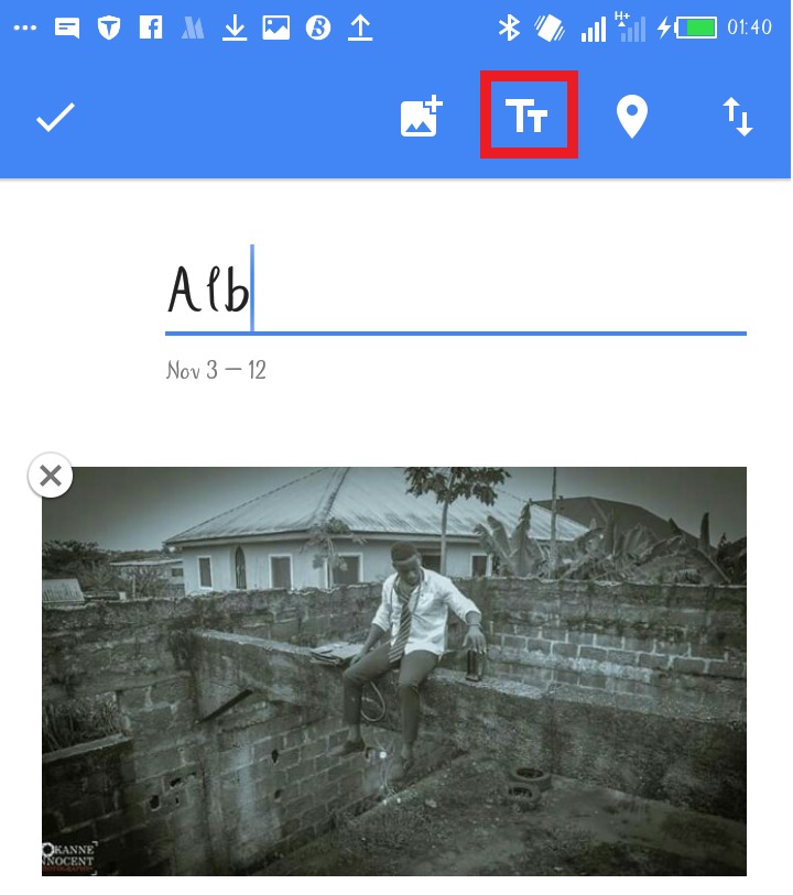 create an album on Google photos 