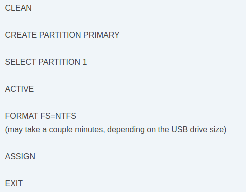 How to create a bootable USB