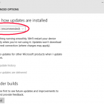 Windows 10 updates enabled