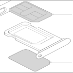 Insert two nano-SIM cards on iphone