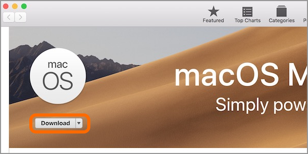 Mac Apple Menu App Store Feature macOS Mojave Download