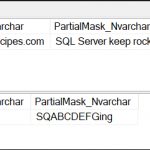 Partial Function Dynamic Data Masking SQL Server
