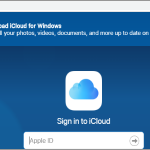 Sign into iCloud