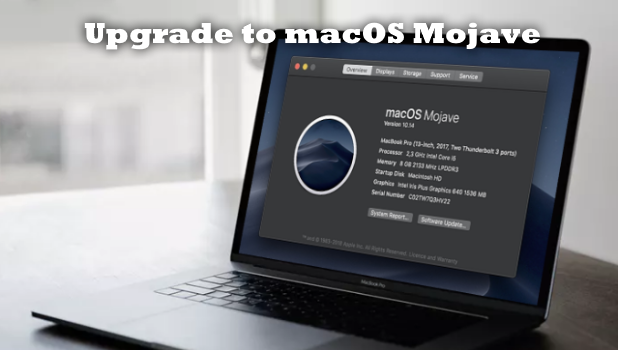 laptop with MacOS Mojave On