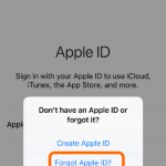 iPhone Settings Apple ID Forgot Apple ID