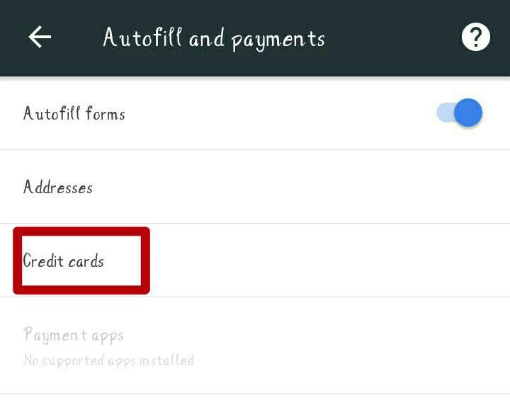Add A Payment Method To Google Chrome
