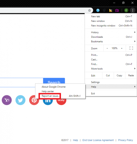 How To Report An Issue On Google Chrome edited