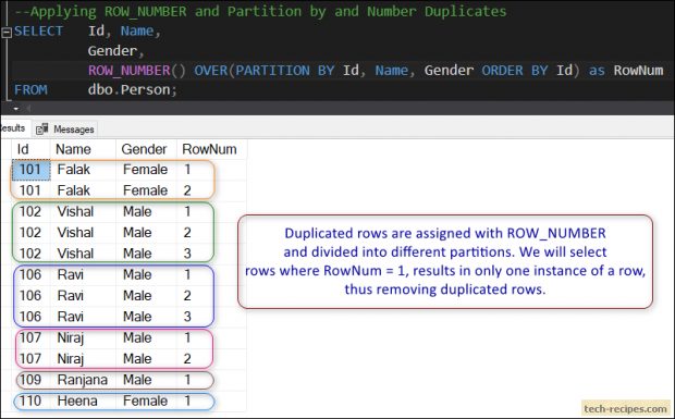 ROW_NUMBER - Removing Duplicates with ROW_NUMBER and CTE in SQL Server