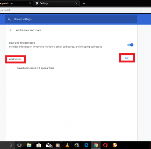 How To Add An Address In Google Chrome