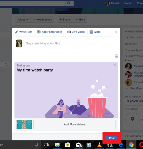 Create A Watch Party On Facebook