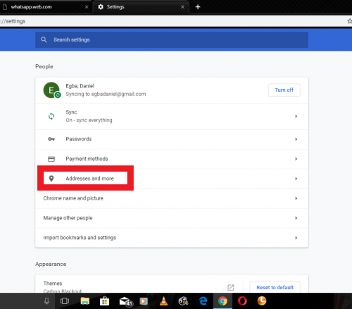 How To Add An Address In Google Chrome