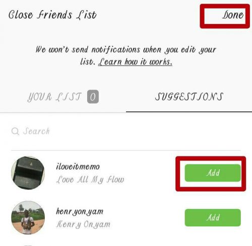 How To Add Friends To Instagram Close Friends List