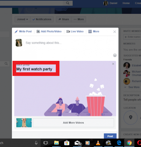 Create A Watch Party On Facebook