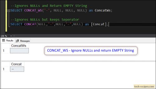 How To Use CONCAT_WS Function In SQL Server