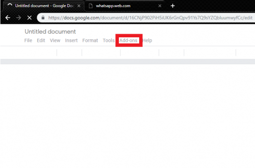 Get Add-ons On Google Docs