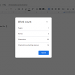 Check Word Count On Google Docs