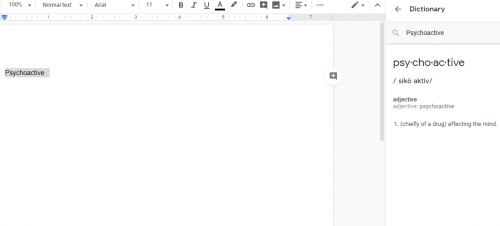 How To Use Dictionary On Google Docs