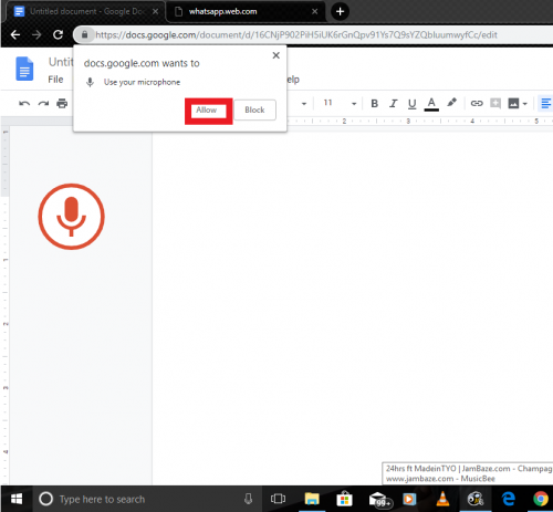 How To Use Voice Typing On Google Docs