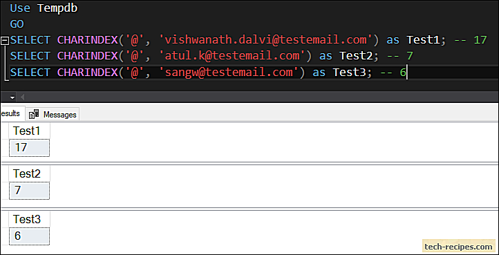 Substring sql