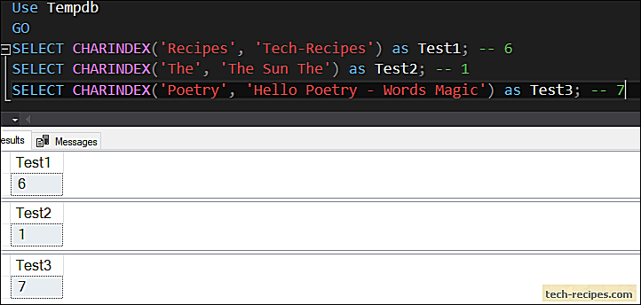 Substring sql