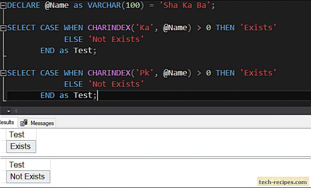 How To Use CHARINDEX Function In SQL Server