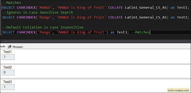 CHARINDEX - SQL Server