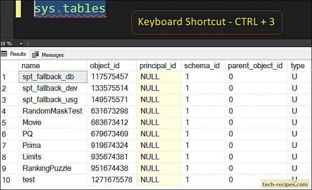 Custom Keyboard Shortcut In SQL Server_1