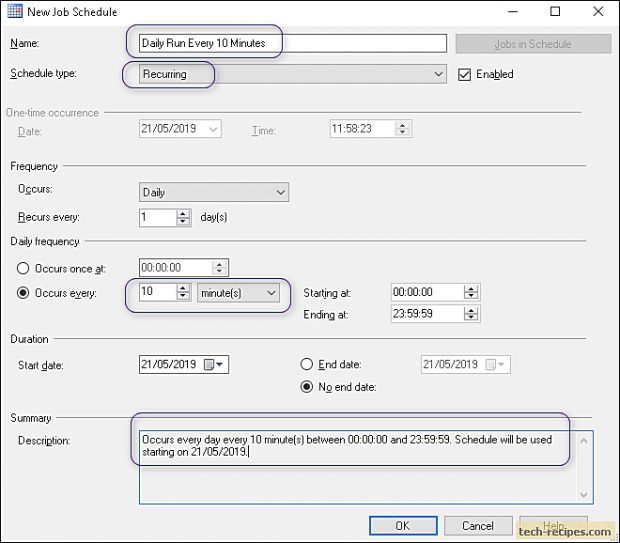 How To Schedule SQL Agent Job Using SSMS GUI_2