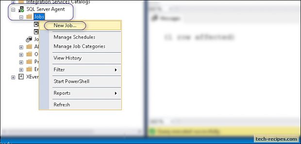 How To Schedule SQL Agent Job Using SSMS GUI_3