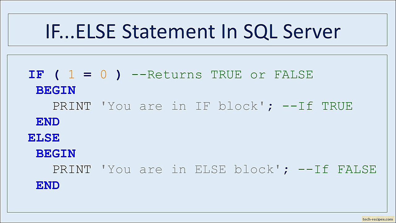 how to use if statement in sql select query