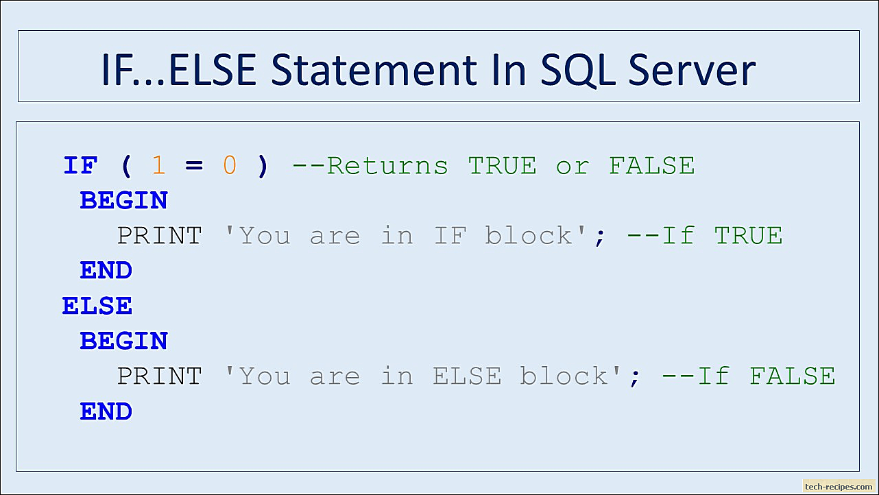 Find true statement. If else SQL Server. SQL else else if. If SQL. SQL Server if.