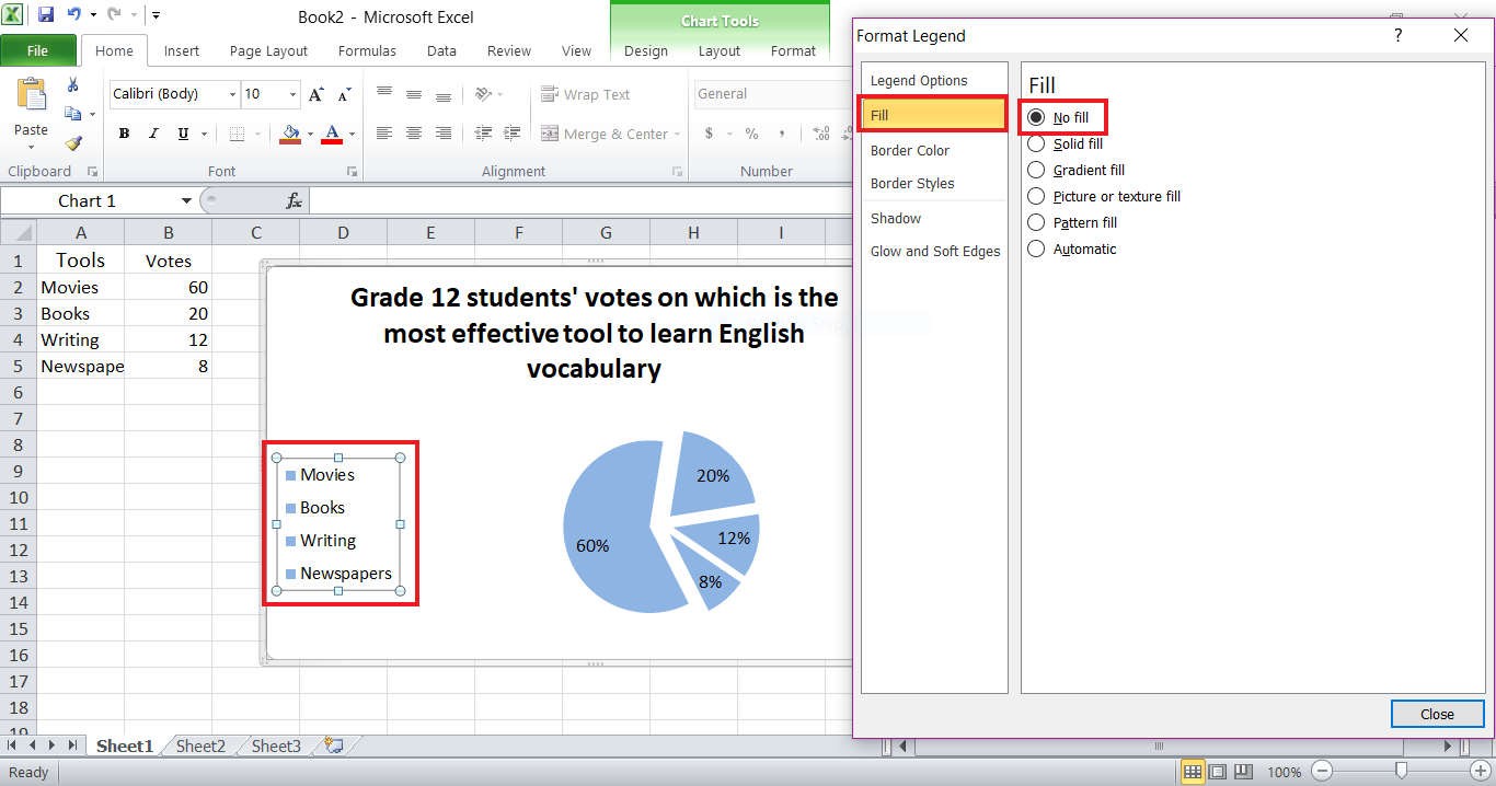 how to make a pie chart in excel with words how to make a pie chart in excel with words