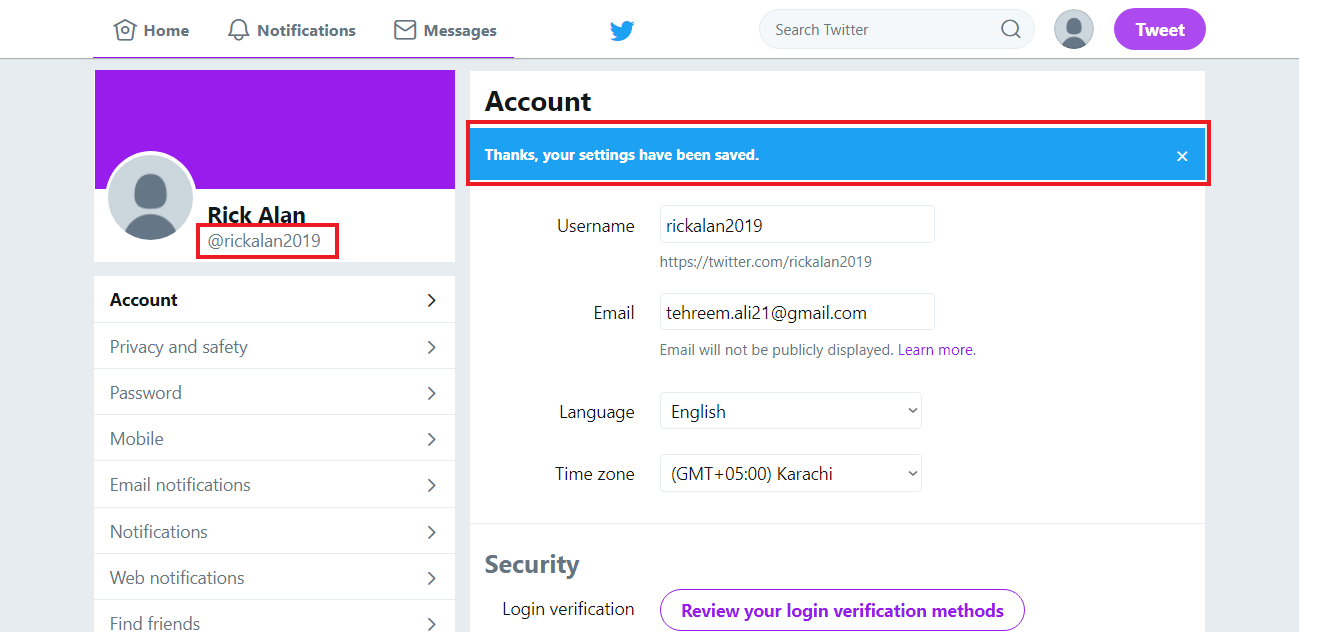 How to Change your on Twitter Choose a Unique Twitter Handle