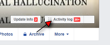 Activity Log Main Facebook Timeline