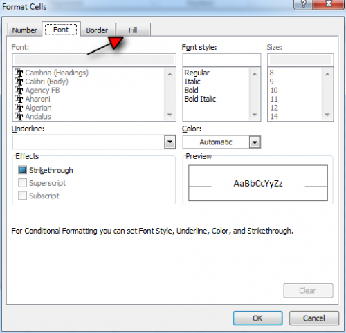 Shading Every other Row in Excel Tutorial Step 8