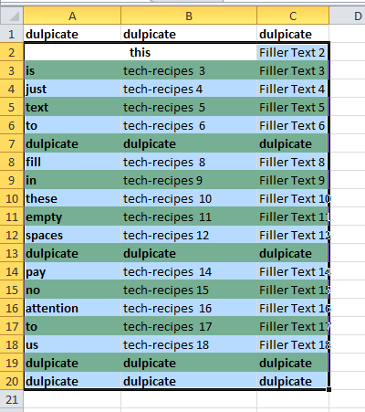 Shading Every other Row in Excel Tutorial Step 11