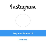 Instagram Home Profile Menu Settings Add Account Added Account Done