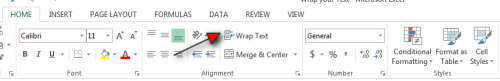 How to Wrap your Text in Excel Tutorial Step 3