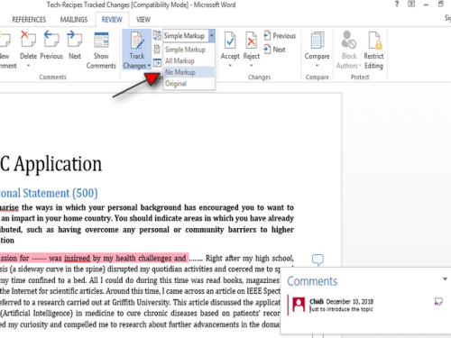 will microsoft word print comments