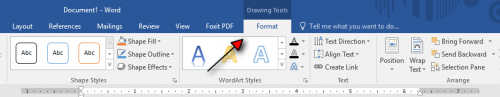 how to arch your text in word tutorial step 5