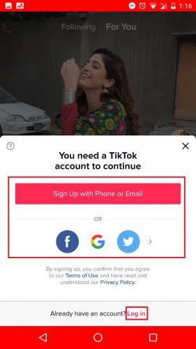 how to delete tik tok account step 3