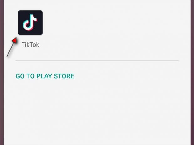 Failed to install tik tok