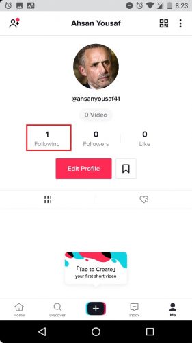 How to block someone on tik tok step 2