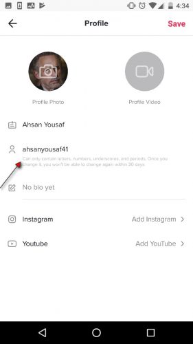 how to change your username on tik tok 4