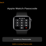 Apple Watch Set Up Create Passcode