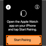 Apple Watch Set Up Start Paiting