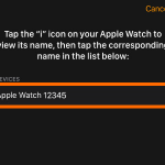 Apple Watch Set Up iPhone Select Watch to Pair